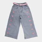 Girls' Jeans, हल्का ग्रे, small