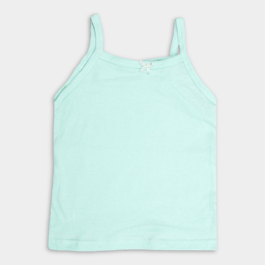 Girls' Cotton Vest, White, large image number null