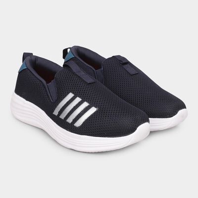 Men's Deep Midnight Navy Blue Slip-On Sports Shoes