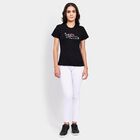 Ladies' Round Neck T-Shirt , Black, small image number null