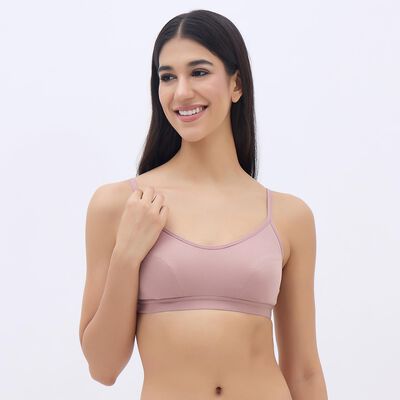 Women's Dusty Rose Scoop Neck Basic Bra