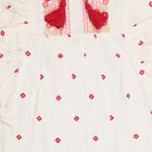 Girls' Frock , ऑफ व्हाइट, small