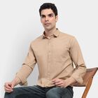Men's Cotton Casual Shirt , Beige, small image number null