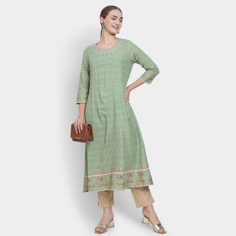 Ladies' Kurta , Olive, large image number null