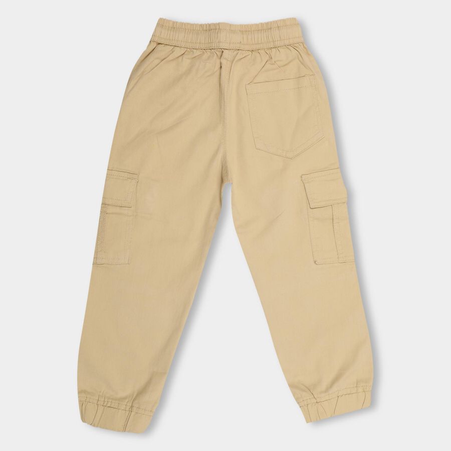 Boys' 100% Cotton Trousers , खाकी, large image number null