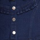 Girls' Frock, गहरा नीला, small image number null