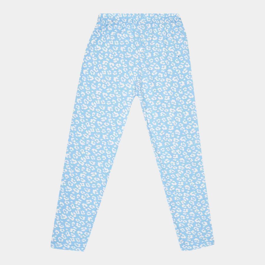 Girls Printed Pyjama, Mid Blue, large image number null