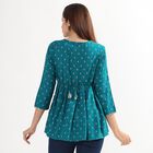 Ladies' Kurti , मध्यम नीला, small