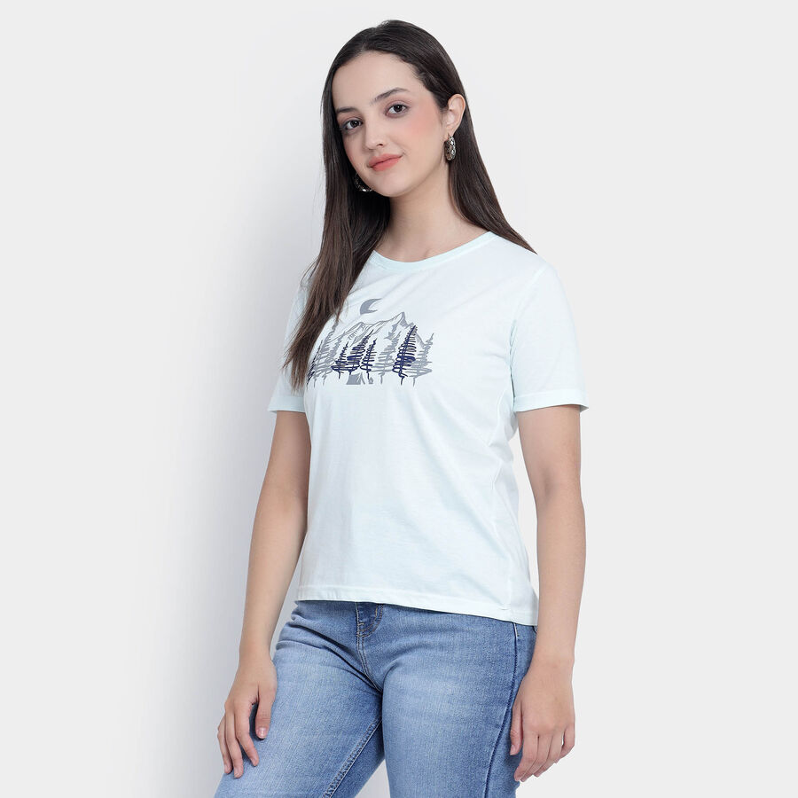 Round Neck T-Shirt, Light Green, large image number null