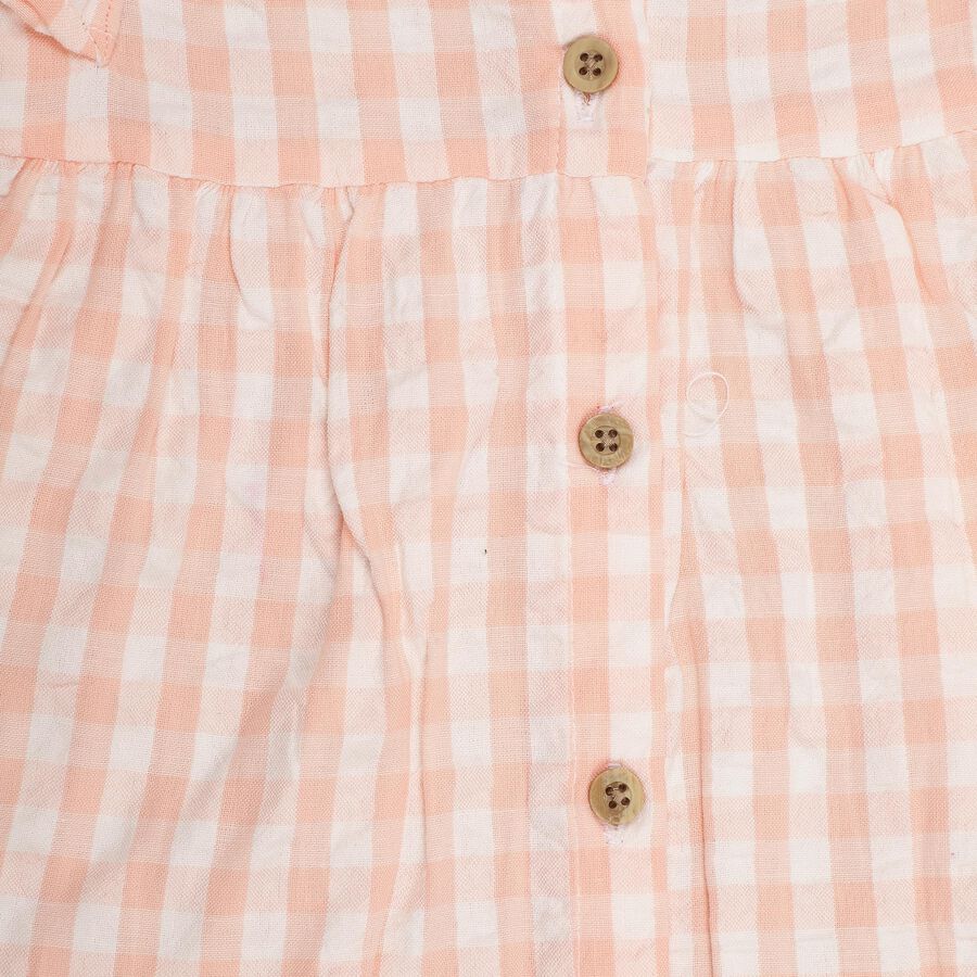 Infant Girls' 100% Cotton Short Set, Peach, large
