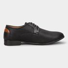 Men's Jet Black Lace-Up Formal Shoes, Black, small