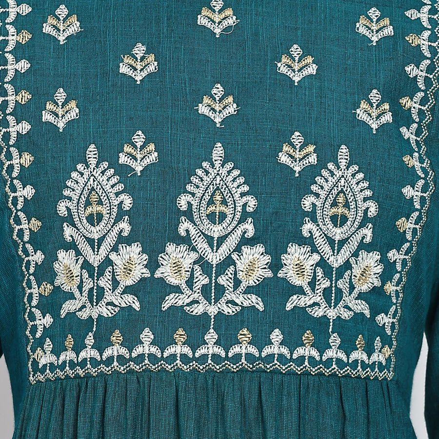 Ladies' Kurta , Dark Green, large image number null