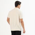 Men's Beige Slim Fit Printed Casual Shirt, Beige, small