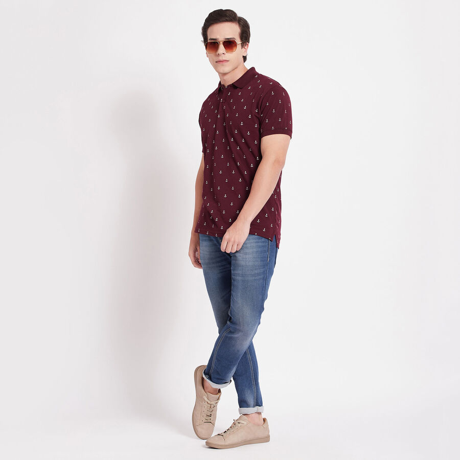 All Over Print Polo Shirt, वाइन, large image number null