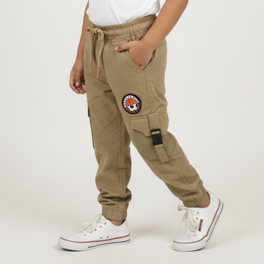 Boys' Trouser, गहरा पीला, large image number null
