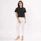 Women's Jet Black Classic Casual Shirt, Black, small image number null