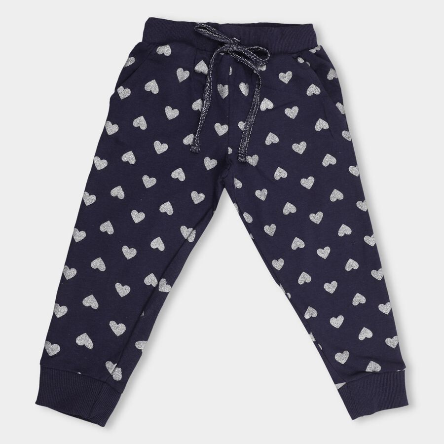 Girls' 100% Cotton Pyjama, नेवी ब्लू, large image number null