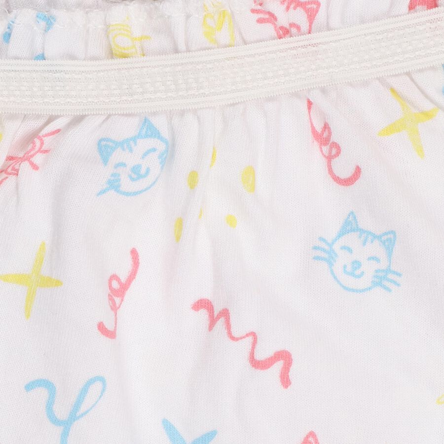 Infants' 100% Cotton Bloomer, White, large image number null