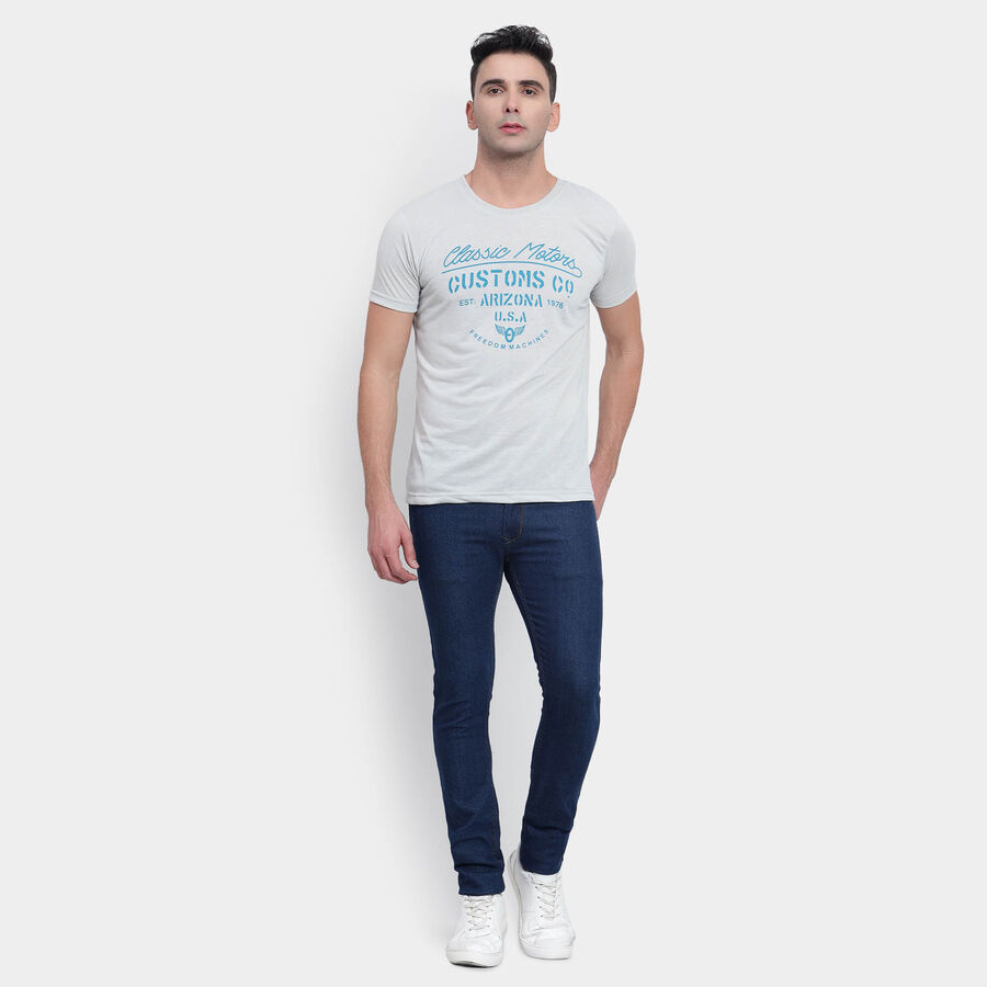 Round Neck T-Shirt, Light Grey, large image number null