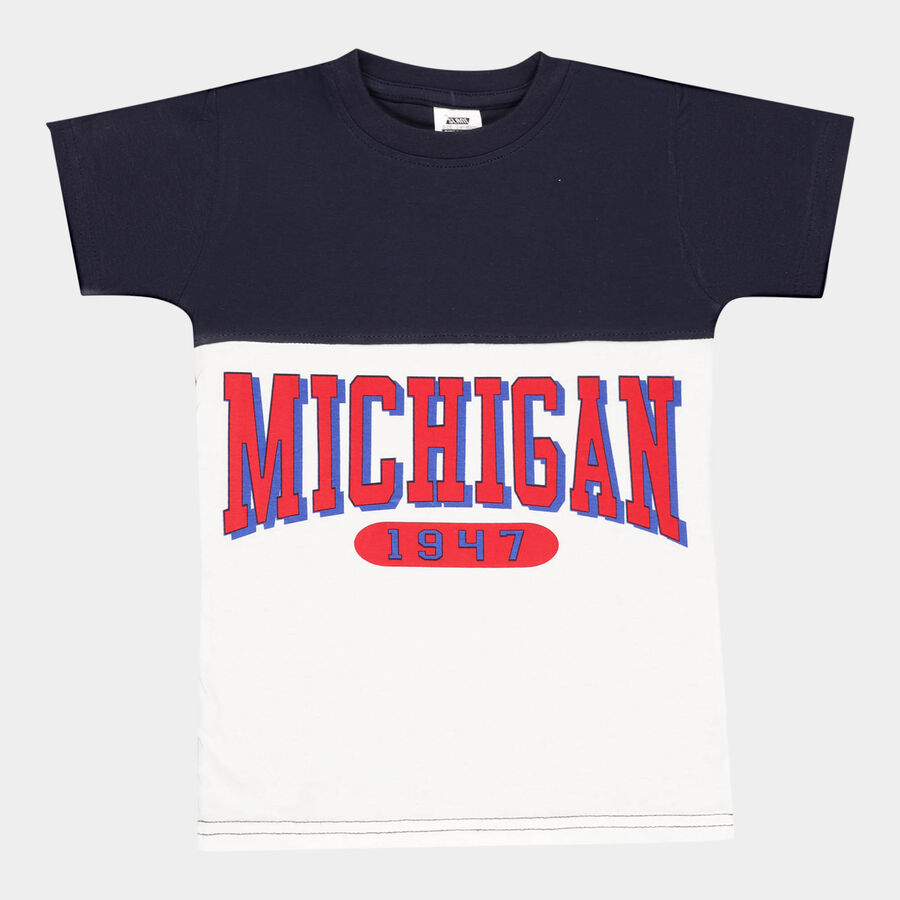Boys T-Shirt, नेवी ब्लू, large image number null