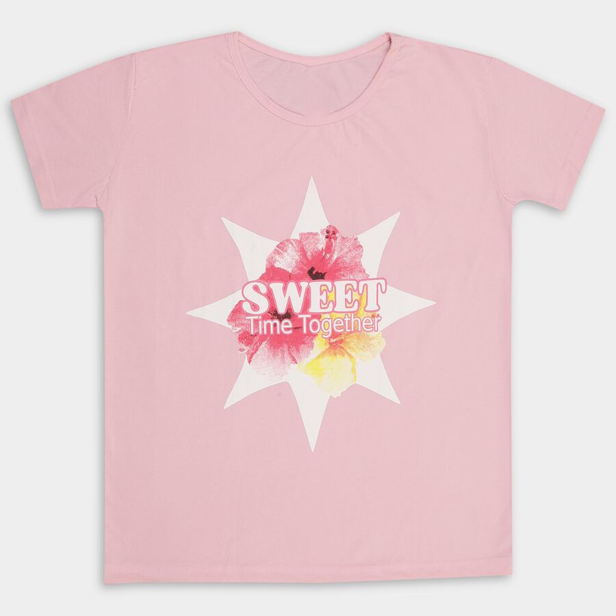 Girls' T-Shirt , Light Pink, large image number null