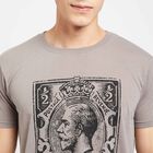 Round Neck T- Shirt, गहरा ग्रे, small image number null