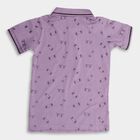 Boy's Cotton Half Sleeves T-Shirt , लाइलेक, small image number null