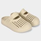 Women's Beige Slip-On Clogs, गहरा पीला, small