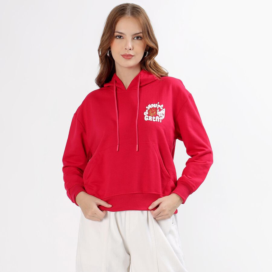 Ladies' Sweatshirt, Fuchsia, large image number null