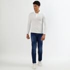 Men's White Polo Neck Classic T-Shirt, White, small image number null
