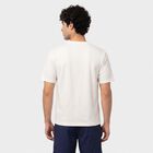 Men's White Crew Neck Regular Drifit T-Shirt, ऑफ व्हाइट, small