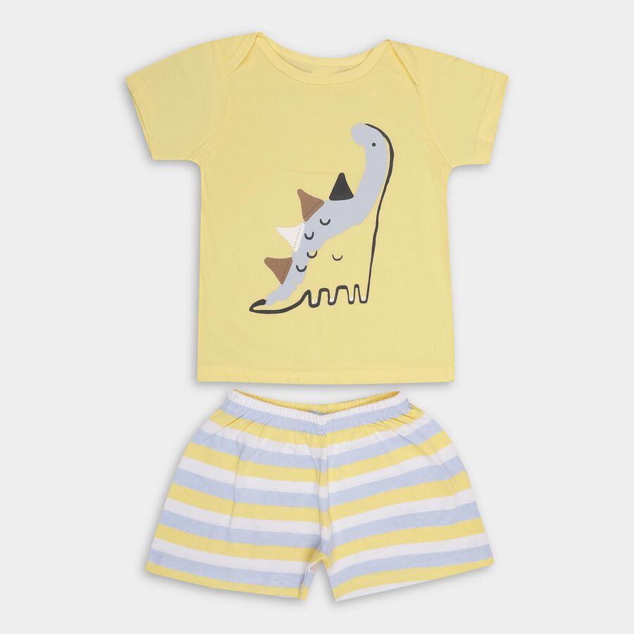 Infants' 100% Cotton Baba Suit , Yellow, large image number null