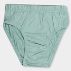 Kids' White V-Cut Briefs, Light Green, small image number null