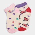 Girls' Socks (Pack of 2), Off White, small image number null