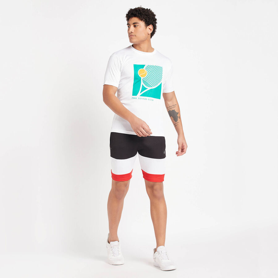 Cut & Sew Bermuda, Black, large image number null