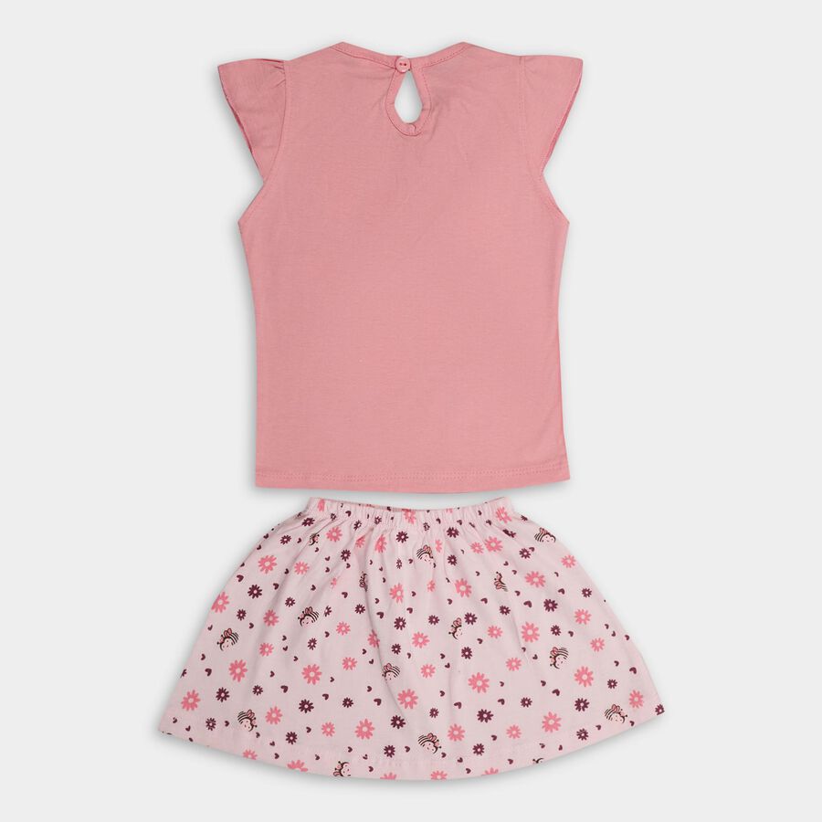 Infants' 100% Cotton Top Skirt , Pink, large image number null