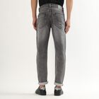 Men's Dark Blue Slim Fit Five Pocket Jeans, हल्का ग्रे, small image number null