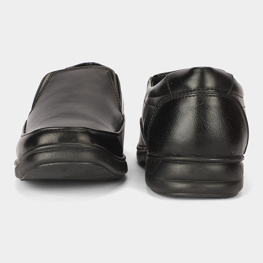 Men's Black Slip-On Loafer Formal Shoes, Black, large