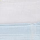 Boys Multicolour Solid Pack of 3 Handkerchief, हल्का ग्रे, small