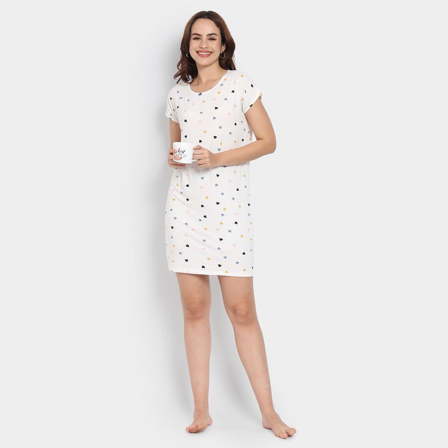 Ladies' Nighty, सफ़ेद, large image number null