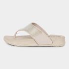 Women's Light Beige Slip-On Casual Slippers, गहरा पीला, small