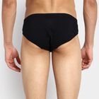 Men's 100% Cotton Briefs, काला, small