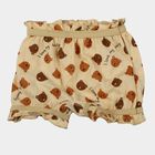 Infants Beige Regular Fit Printed Bloomer, गहरा पीला, small