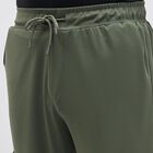 Men's Olive Green Slim Fit Cargo Jogger, हल्का हरा, small