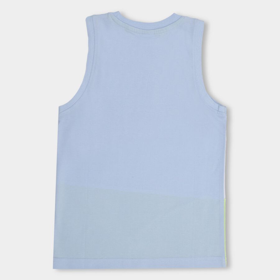 Boys' 100% Cotton T-Shirt , हल्का नीला, large image number null