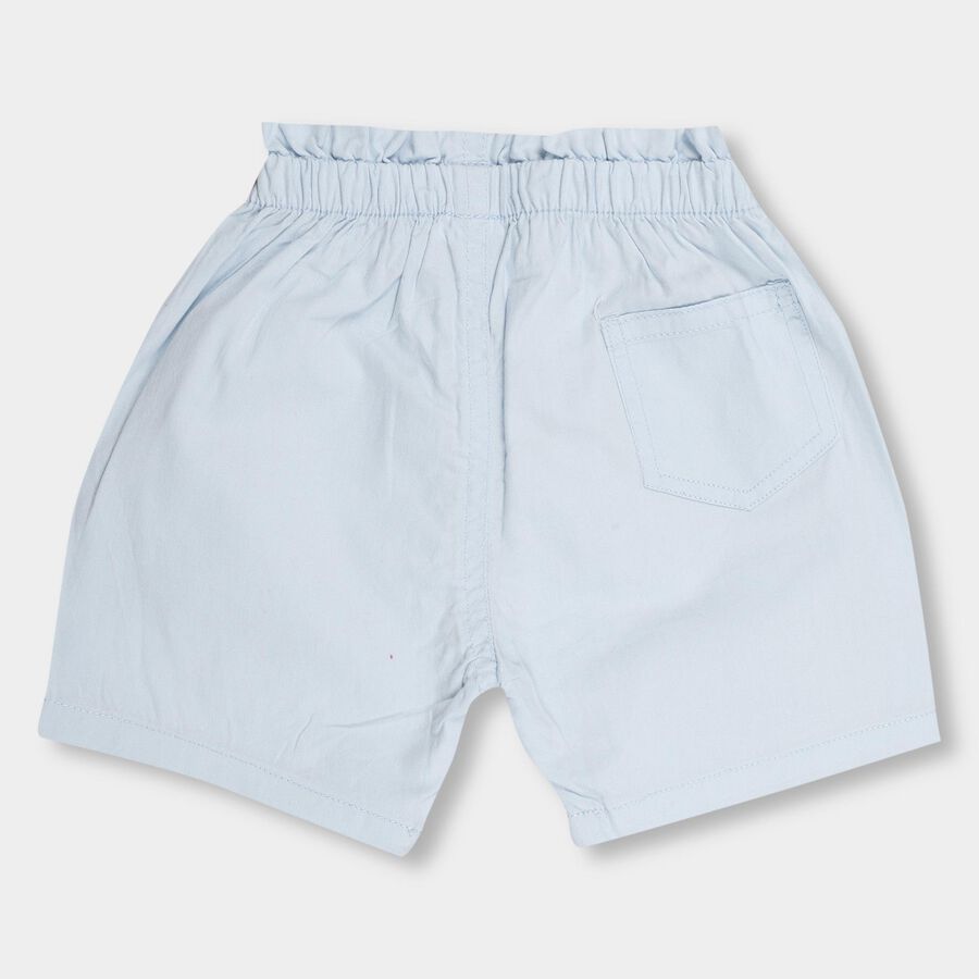 Infants' 100% Cotton Elasticated Half Pant, Light Blue, large image number null