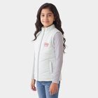 Girls' Mint Green Stand Collar Puffer Jacket, Light Green, small
