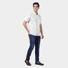 Men's Grey Cotton Casual Shirt, हल्का ग्रे, small