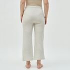 Women's Light Beige Elastic Waist Cotton Blend Pyjama, हल्का ग्रे, small