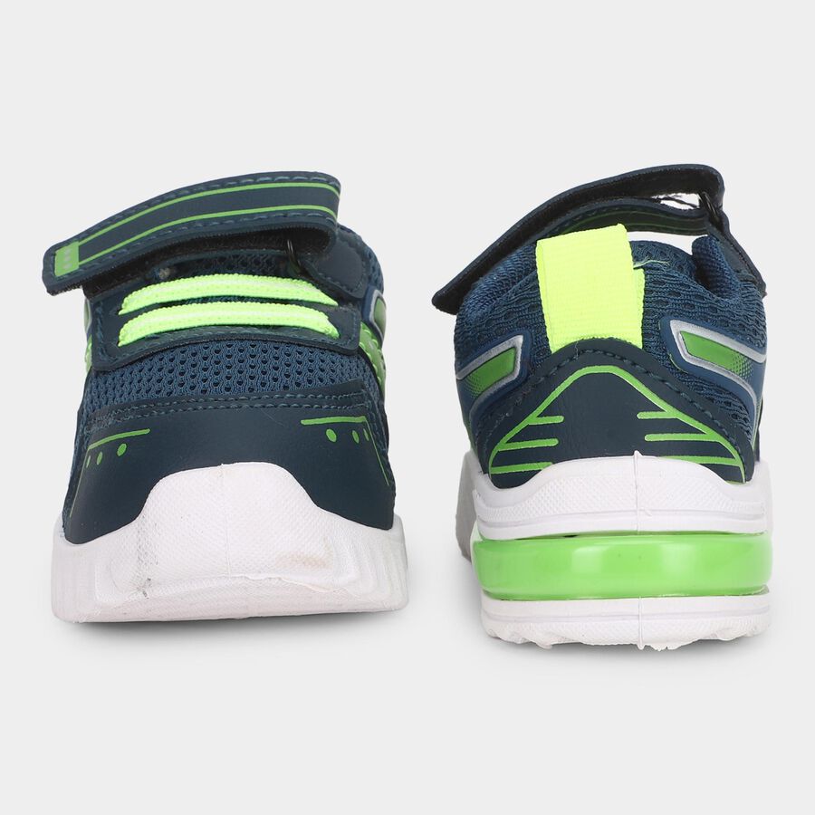 Boys' Lace Up Shoes, Navy Blue, large image number null